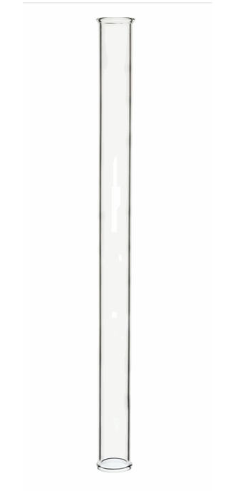 Glassrør med åpne ender 30 cm
